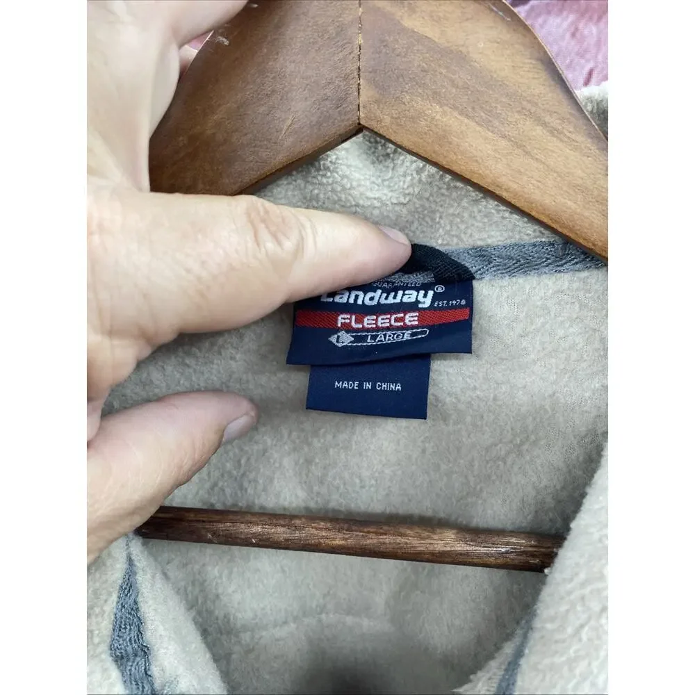 Landway Fleece Mens L Soft-Shell Jacket Fleece Lined Full Zip Rocky Mountain